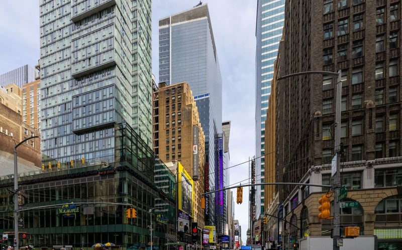 The former New York headquarters of EY is being redeveloped into a mixed-use tower with about 1,250 apartments.